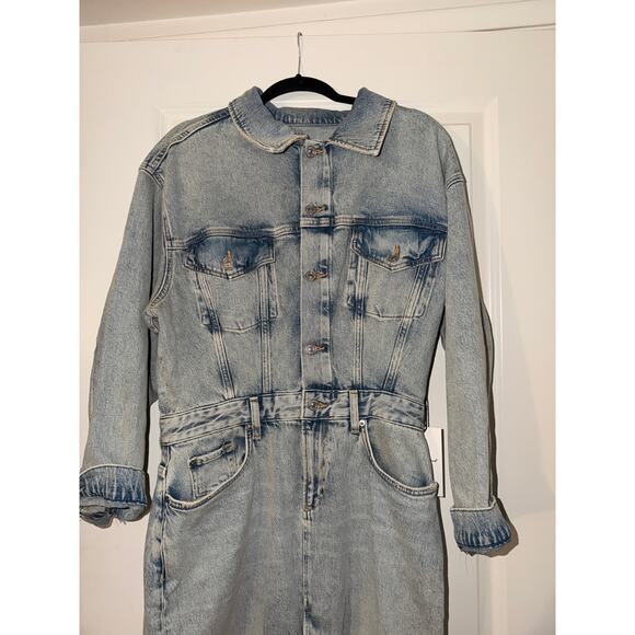 7 For All Mankind Relaxed Denim Dress - Picture 10 of 12